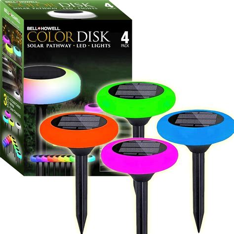Bell+Howell Vividisk Color Changing LED Solar .
